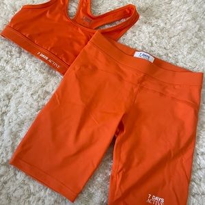 7 Days Active Sports Bra + Biker Short Set